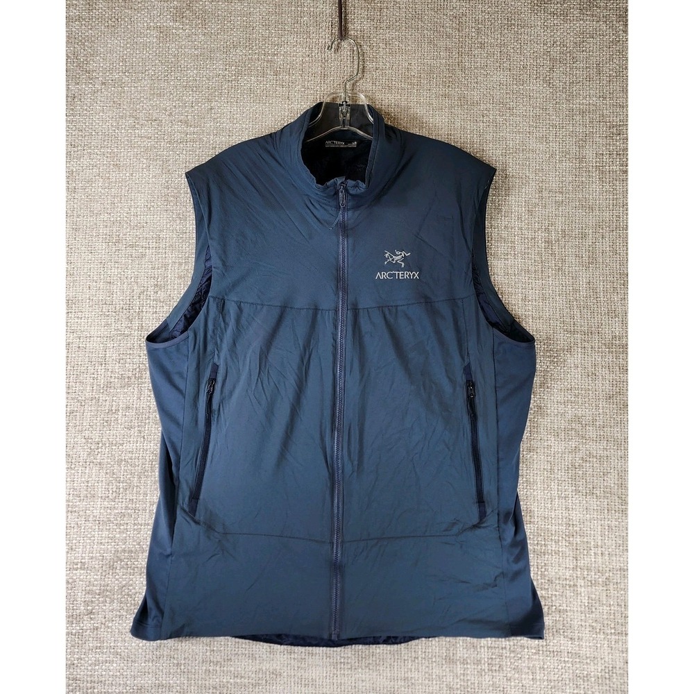 Arc'teryx Atom SL Vest Mens Large Navy Coreloft Insulated Lightweight Outdoor